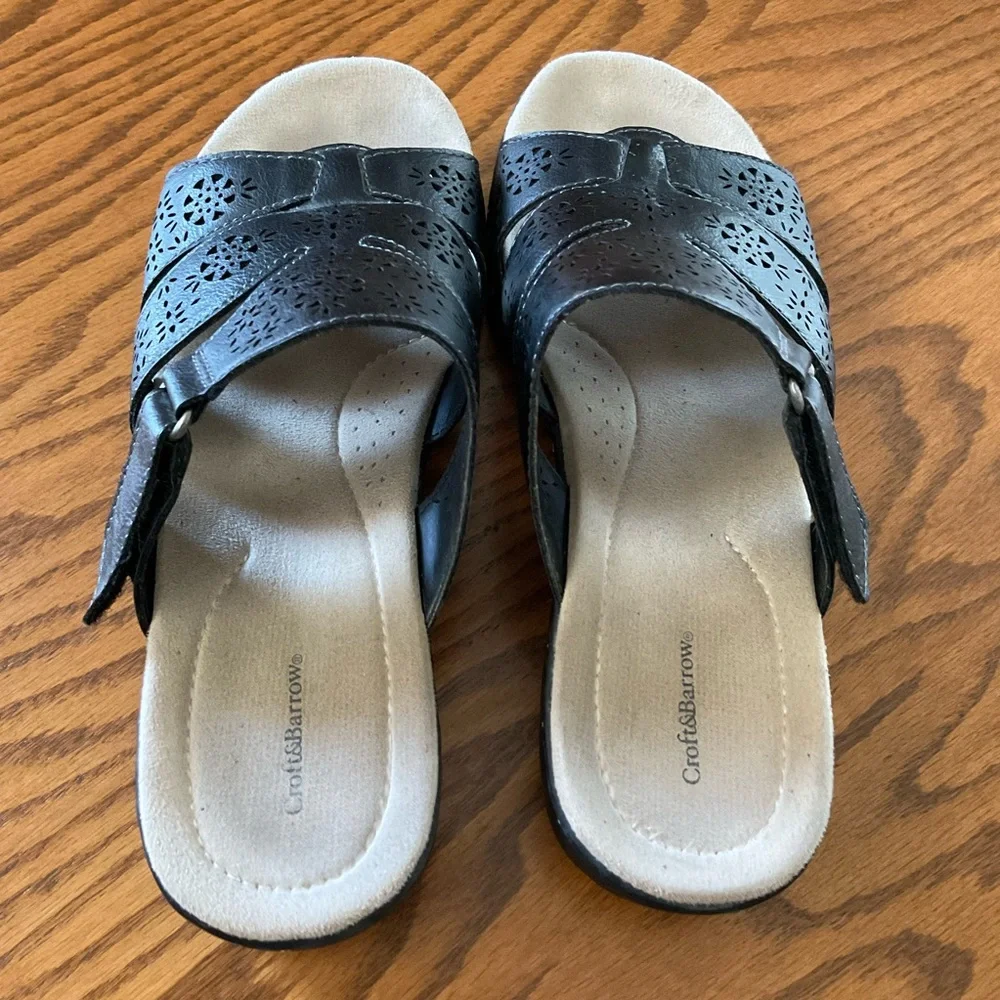Croft & Barrow (Kohl’s) Slide Sandals, Women’s Sz 8-8.5